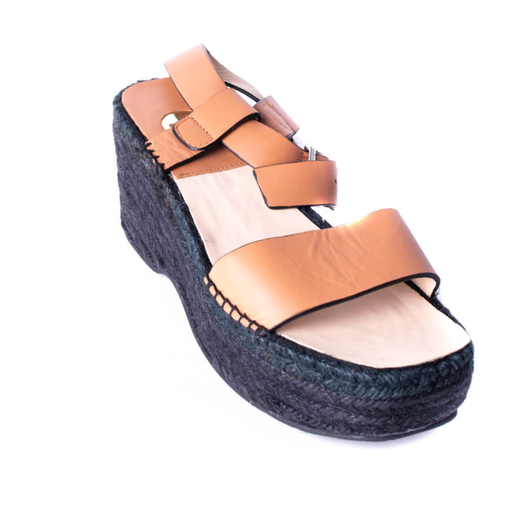 RAS BROWN PLATFORM SANDALS | WOMENS SIZE 41